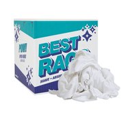 Monarch T-Shirt Cleaning Rags - White - New - 5 lb Box N2-W43-5